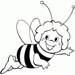 Раскраска: пчела (Животные) #89 - Раскраски для печати