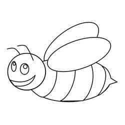 Раскраски: пчела - Раскраски для печати