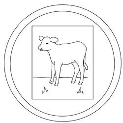 Раскраска: говядина (Животные) #1376 - Раскраски для печати