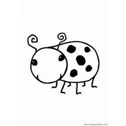 Раскраска: божья коровка (Животные) #3451 - Бесплатные раскраски для печати