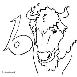 Раскраска: бизон (Животные) #1223 - Раскраски для печати