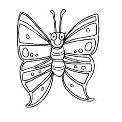 Раскраска: бабочка (Животные) #15689 - Бесплатные раскраски для печати