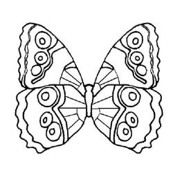 Раскраска: бабочка (Животные) #15691 - Раскраски для печати