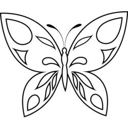 Раскраска: бабочка (Животные) #15696 - Раскраски для печати