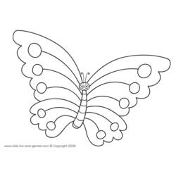 Раскраска: бабочка (Животные) #15717 - Бесплатные раскраски для печати