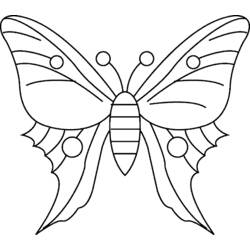 Раскраска: бабочка (Животные) #15726 - Раскраски для печати