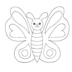 Раскраска: бабочка (Животные) #15727 - Раскраски для печати