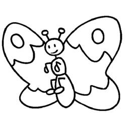 Раскраска: бабочка (Животные) #15731 - Бесплатные раскраски для печати