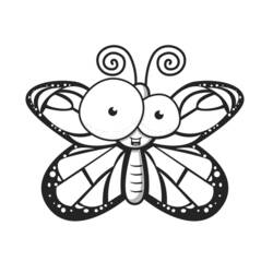 Раскраска: бабочка (Животные) #15739 - Бесплатные раскраски для печати