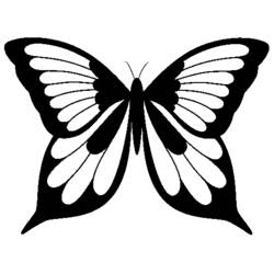 Раскраска: бабочка (Животные) #15742 - Раскраски для печати