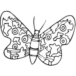 Раскраска: бабочка (Животные) #15769 - Бесплатные раскраски для печати