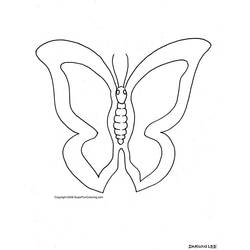 Раскраска: бабочка (Животные) #15772 - Бесплатные раскраски для печати