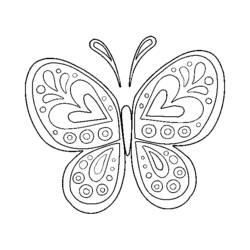 Раскраска: бабочка (Животные) #15778 - Раскраски для печати