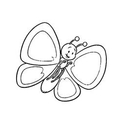 Раскраска: бабочка (Животные) #15782 - Бесплатные раскраски для печати