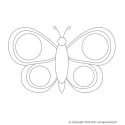 Раскраска: бабочка (Животные) #15784 - Бесплатные раскраски для печати
