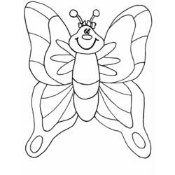 Раскраска: бабочка (Животные) #15819 - Бесплатные раскраски для печати