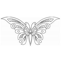 Раскраска: бабочка (Животные) #15851 - Бесплатные раскраски для печати