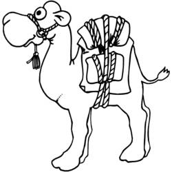 Раскраска: верблюд (Животные) #1671 - Раскраски для печати