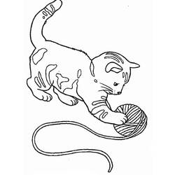 Раскраска: кот (Животные) #1768 - Раскраски для печати