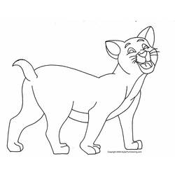 Раскраска: кот (Животные) #1806 - Бесплатные раскраски для печати