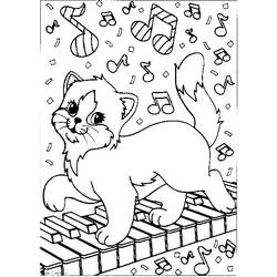 Раскраска: кот (Животные) #1808 - Бесплатные раскраски для печати