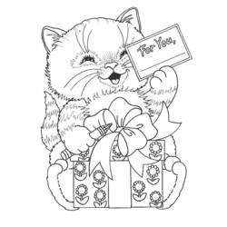 Раскраска: кот (Животные) #1823 - Бесплатные раскраски для печати