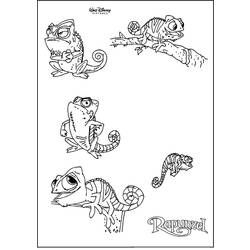 Раскраска: хамелеон (Животные) #1429 - Раскраски для печати