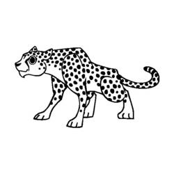 Раскраска: гепард (Животные) #7892 - Раскраски для печати