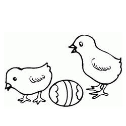 Раскраска: цыпленок (Животные) #15416 - Раскраски для печати