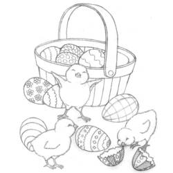 Раскраска: цыпленок (Животные) #15463 - Бесплатные раскраски для печати