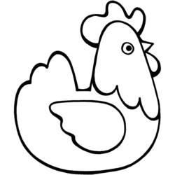 Раскраска: курица (Животные) #17239 - Раскраски для печати