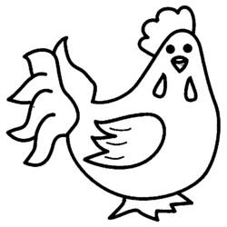 Раскраска: курица (Животные) #17247 - Раскраски для печати