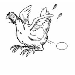 Раскраска: курица (Животные) #17256 - Бесплатные раскраски для печати