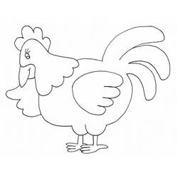 Раскраска: курица (Животные) #17259 - Бесплатные раскраски для печати