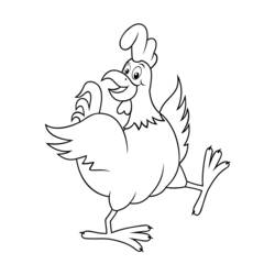 Раскраска: курица (Животные) #17264 - Раскраски для печати