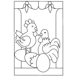 Раскраска: курица (Животные) #17270 - Бесплатные раскраски для печати