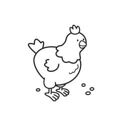 Раскраска: курица (Животные) #17279 - Раскраски для печати