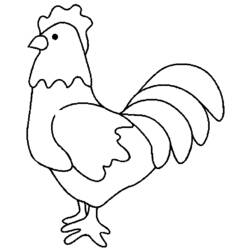 Раскраска: курица (Животные) #17284 - Раскраски для печати