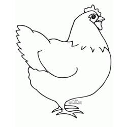 Раскраска: курица (Животные) #17288 - Раскраски для печати