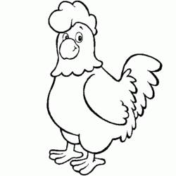 Раскраска: курица (Животные) #17289 - Раскраски для печати