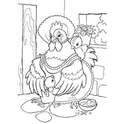 Раскраска: курица (Животные) #17308 - Бесплатные раскраски для печати