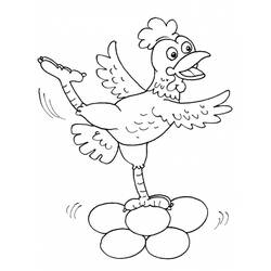 Раскраска: курица (Животные) #17313 - Бесплатные раскраски для печати