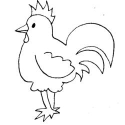 Раскраска: курица (Животные) #17340 - Раскраски для печати