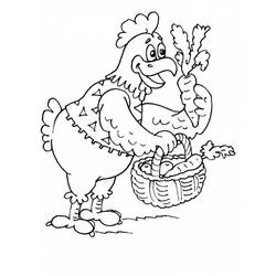 Раскраска: курица (Животные) #17346 - Бесплатные раскраски для печати