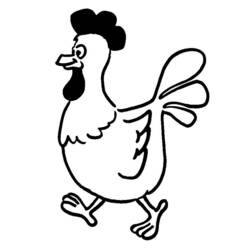 Раскраска: курица (Животные) #17347 - Раскраски для печати