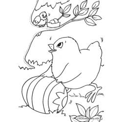 Раскраска: курица (Животные) #17385 - Бесплатные раскраски для печати