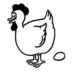 Раскраска: курица (Животные) #17391 - Раскраски для печати