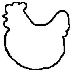 Раскраска: курица (Животные) #17415 - Раскраски для печати