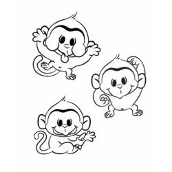 Раскраска: шимпанзе (Животные) #2842 - Раскраски для печати