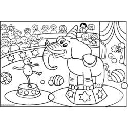 Раскраска: Цирковые животные (Животные) #20806 - Раскраски для печати
